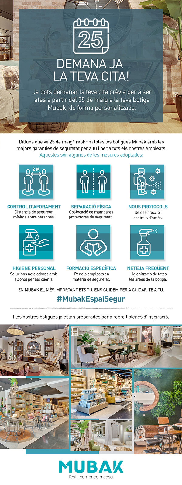 Demana la teva cita prèvia en Mubak Granollers